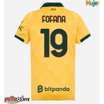 Camiseta AC Milan Youssouf Fofana #19 Tercera Equipación para mujer 2025-26 manga corta